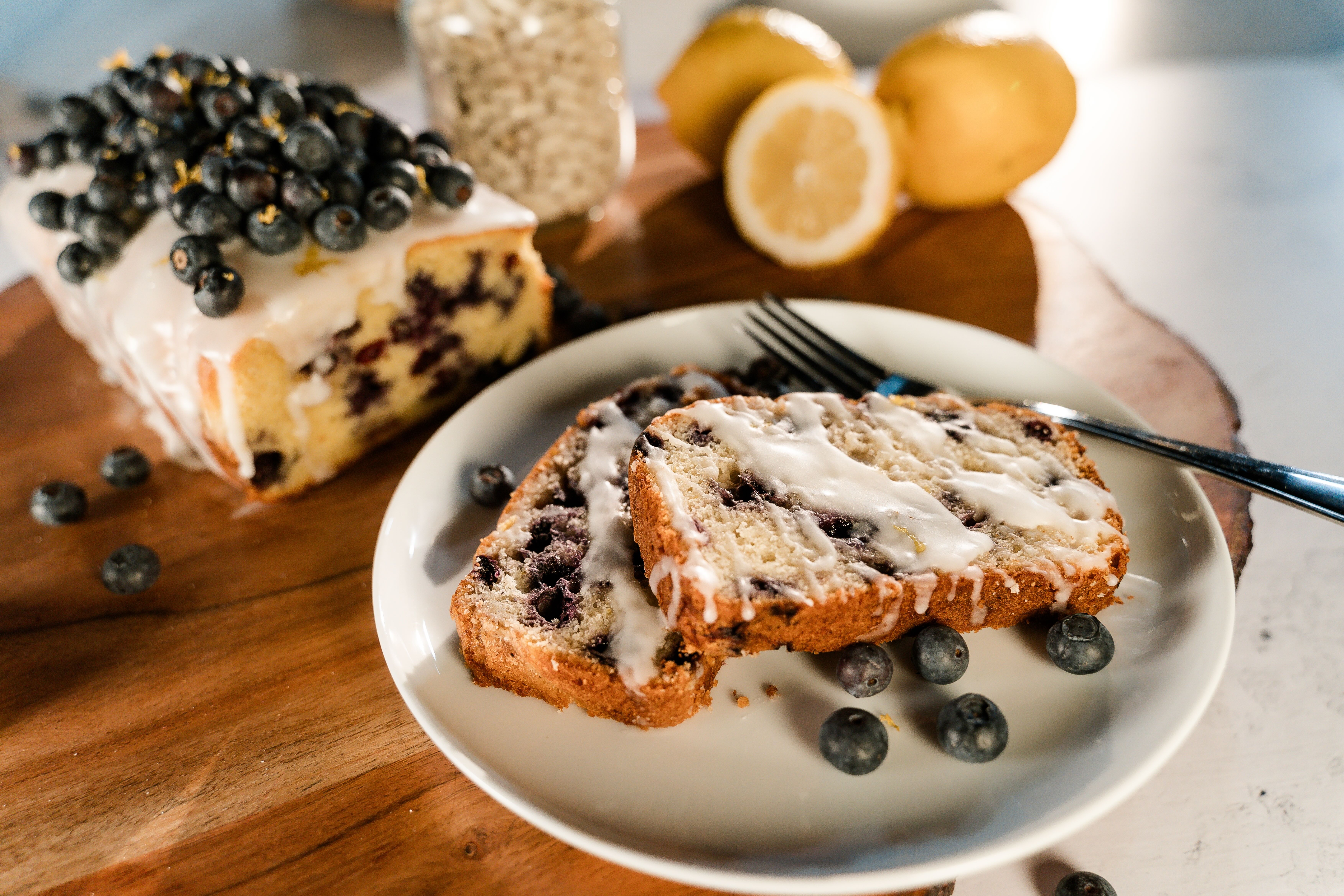 Blueberry Bean Lemon Loaf