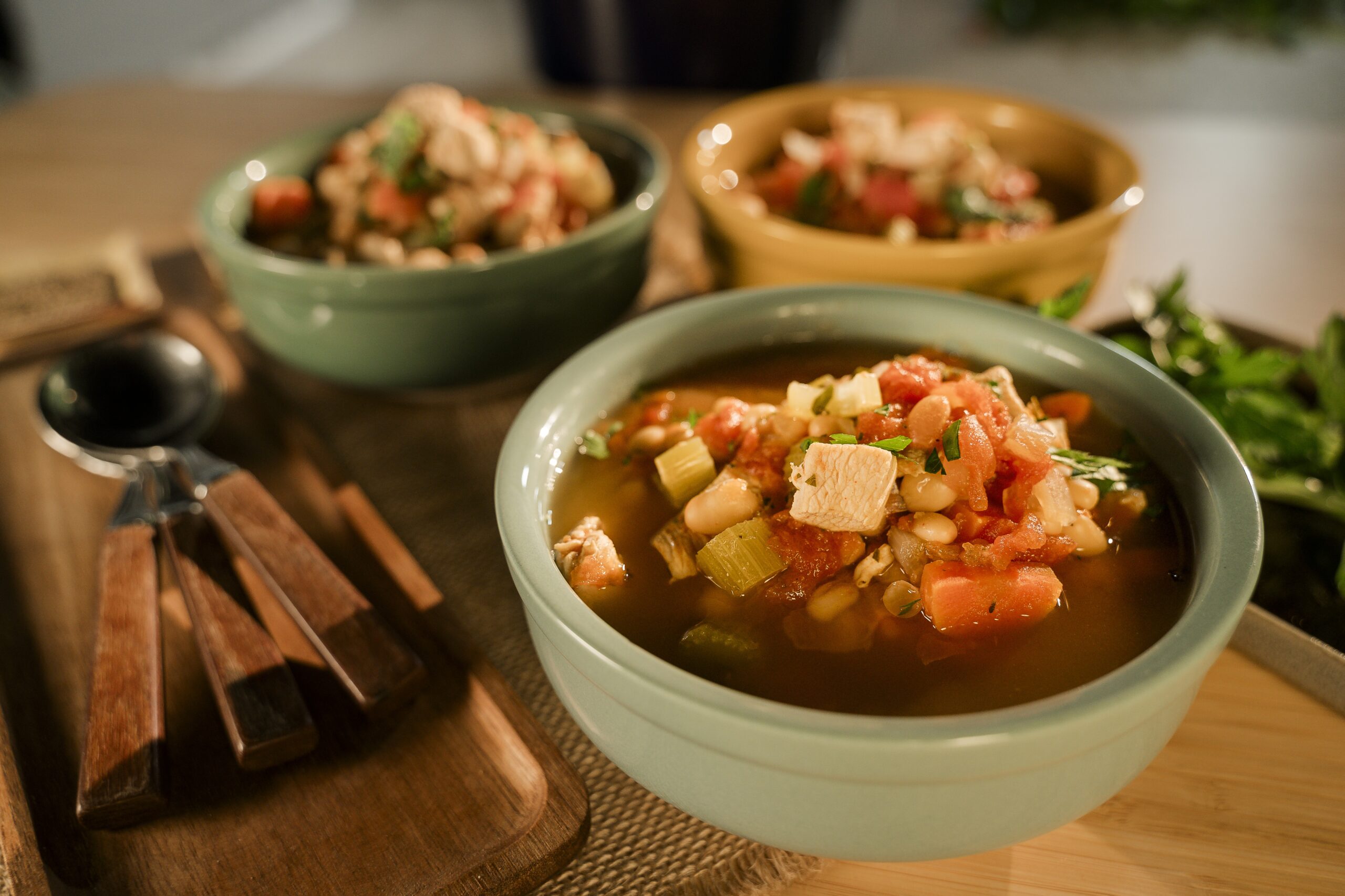 Chicken and navy bean soup